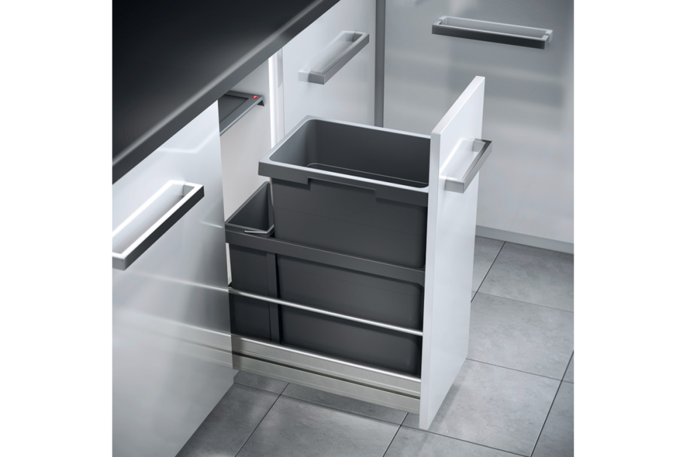 Waste bin, 1 x 38 and 1 x 7 litres, Hailo AS Euro Cargo