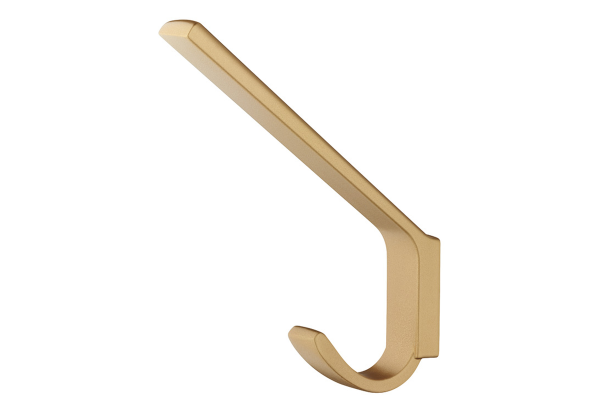 COAT HOOK 19X141X113MM GOLD COLOUR MATT