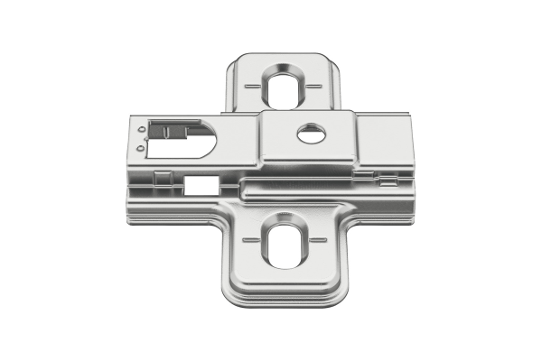 Cruciform mounting plate, Häfele Metalla 310 SM, with quick fixing system