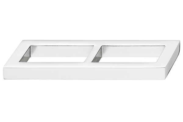 مقبض أثاث، مقبض سحب بالأصابع، سبائك الزنك، بعرض 104 ملم، حواف مستقيمة، Häfele Déco H1320