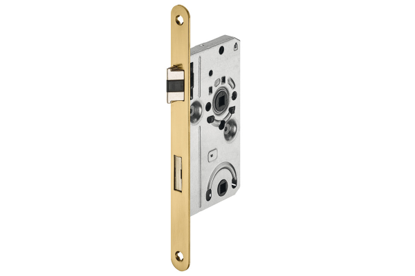 Mortise lock, for pivot doors, Startec, bathroom/WC, 55 mm axle