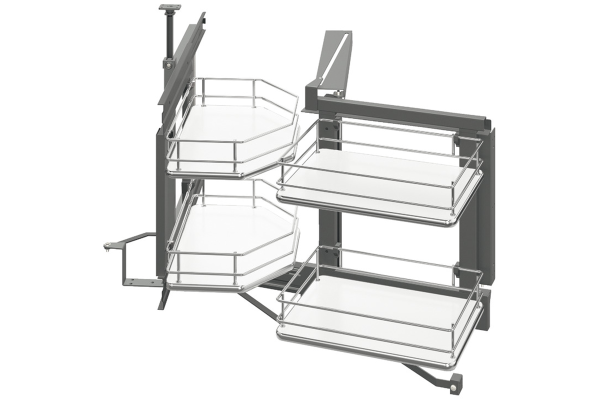 Pull out and turn for corner cabinets, Häfele
