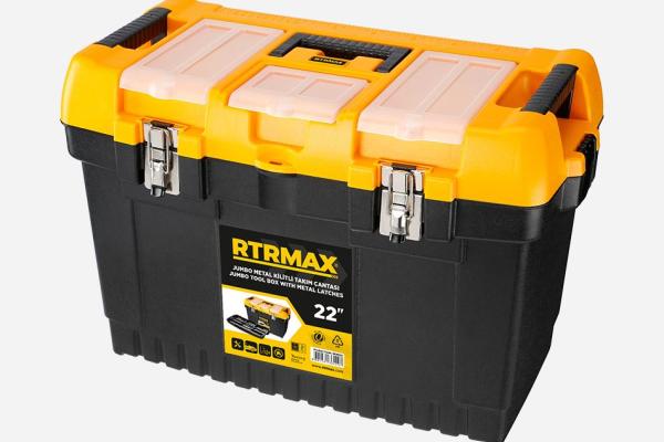 Jumbo Tool Box With Metal Latches