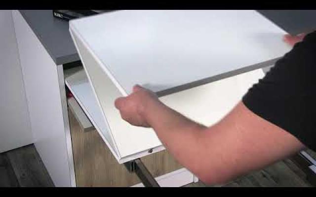 Pull-Out Table Fitting with Folding Leg from Häfele